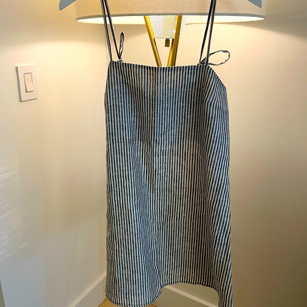 reformation linen aubree dress